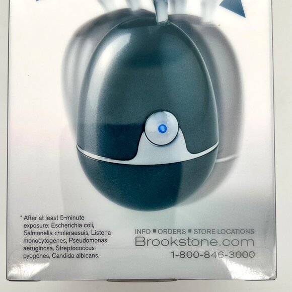 Brookstone Zapi UV Toothbrush Sanitizer Germicidal UV Light Gun Metal Gray New - Picture 9 of 12